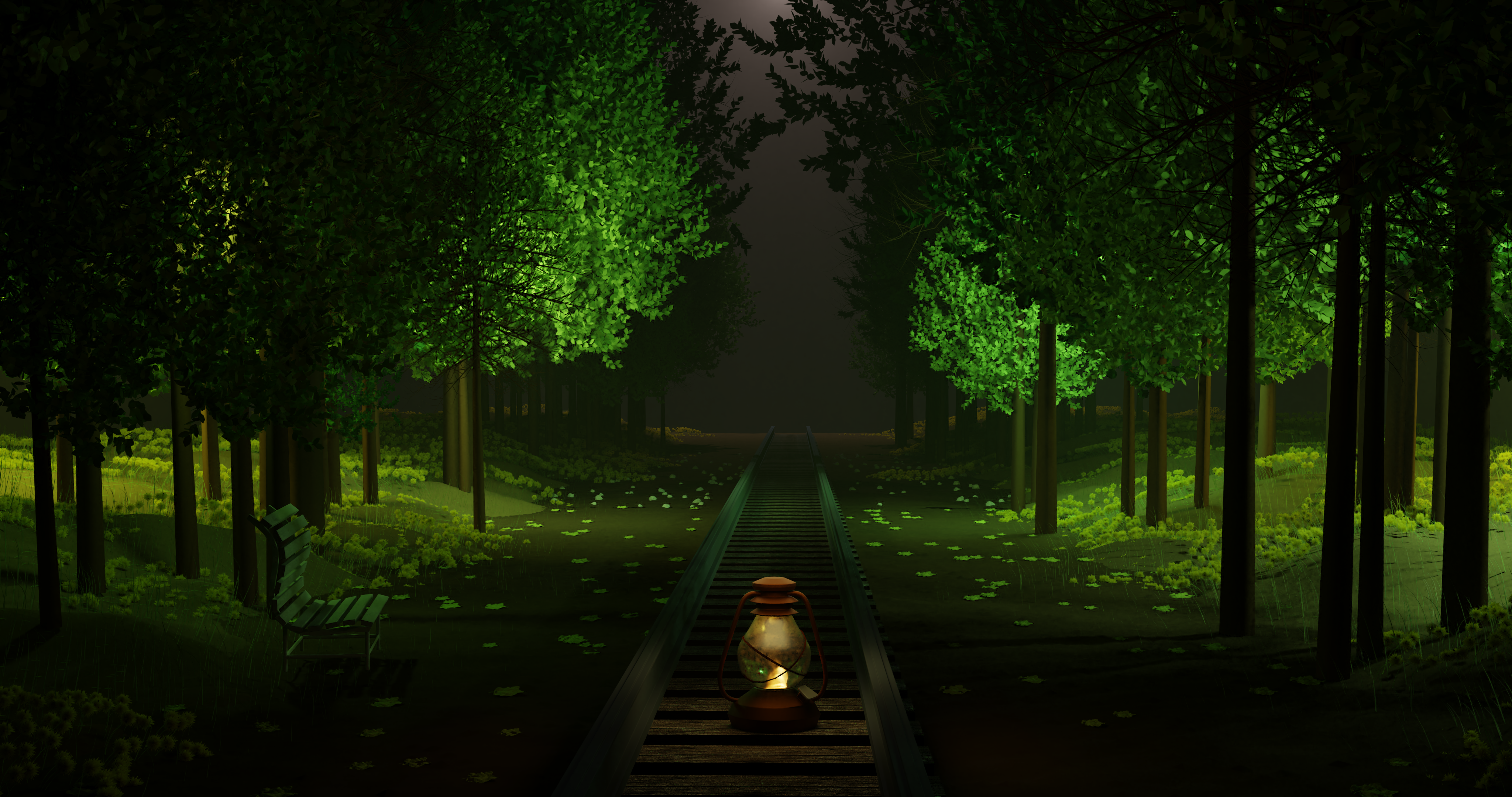 Railway Track Scene preview image 1